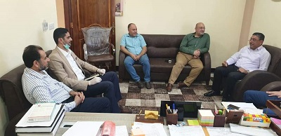 اجتماع اللجنة المكلفة بادارة دورات كفاءة الحاسوب واللغة الانكليزية 